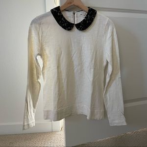 J Crew Peter Pan Collar Top